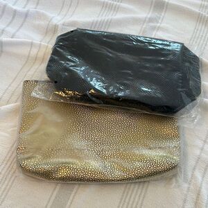 Lot of 2 NEW Tarte Zip Up Cosmetic Bags